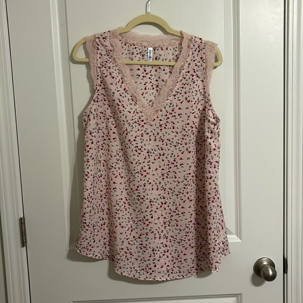 Pink Floral Tank